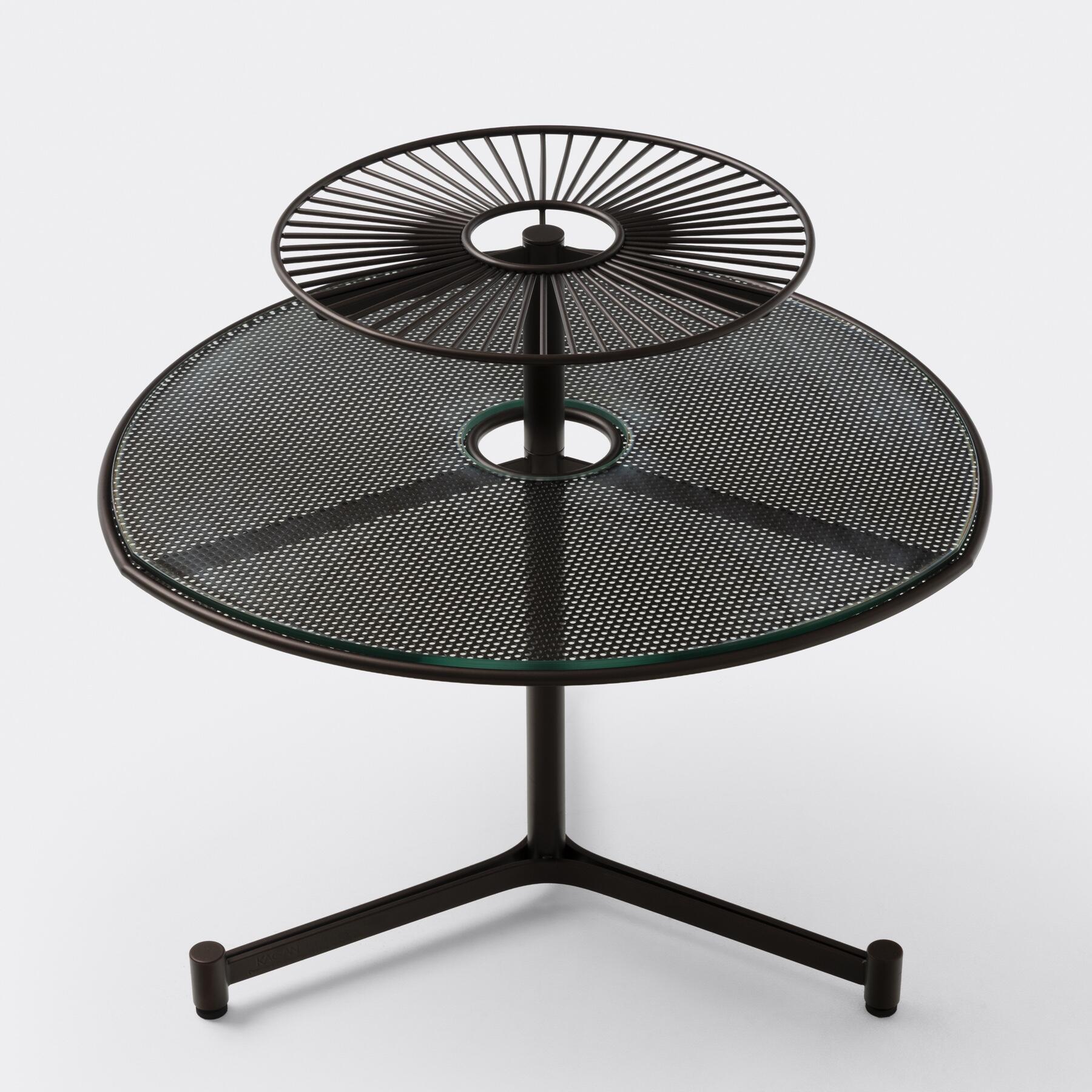 Capricorn Two Tiered End Table, Espresso