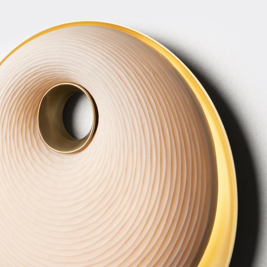 Torus Sconce, Light Bronze Patina, 12.375 in dia